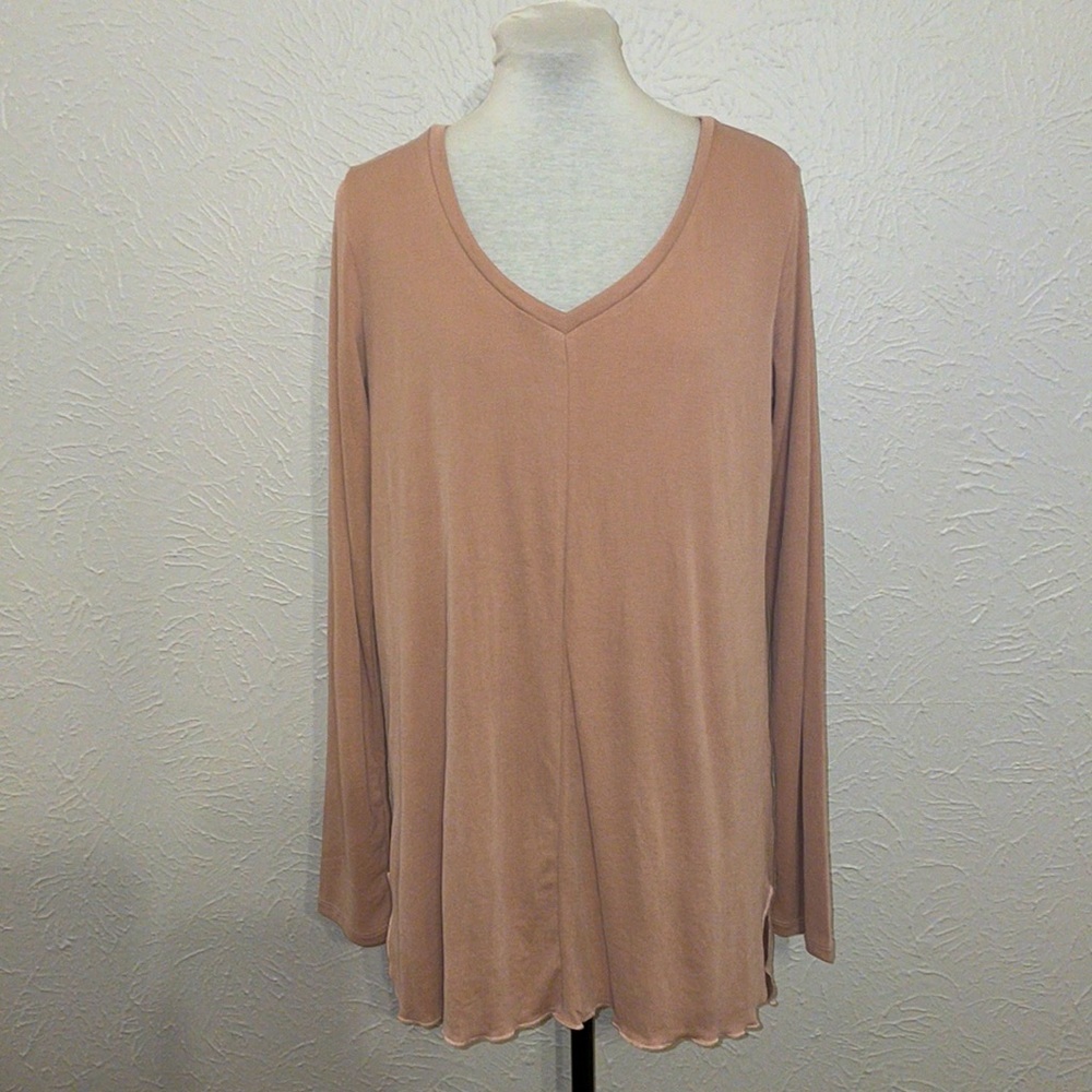 Agnes & Dora Vincent Curve Top Ribbed XXXL Blush color